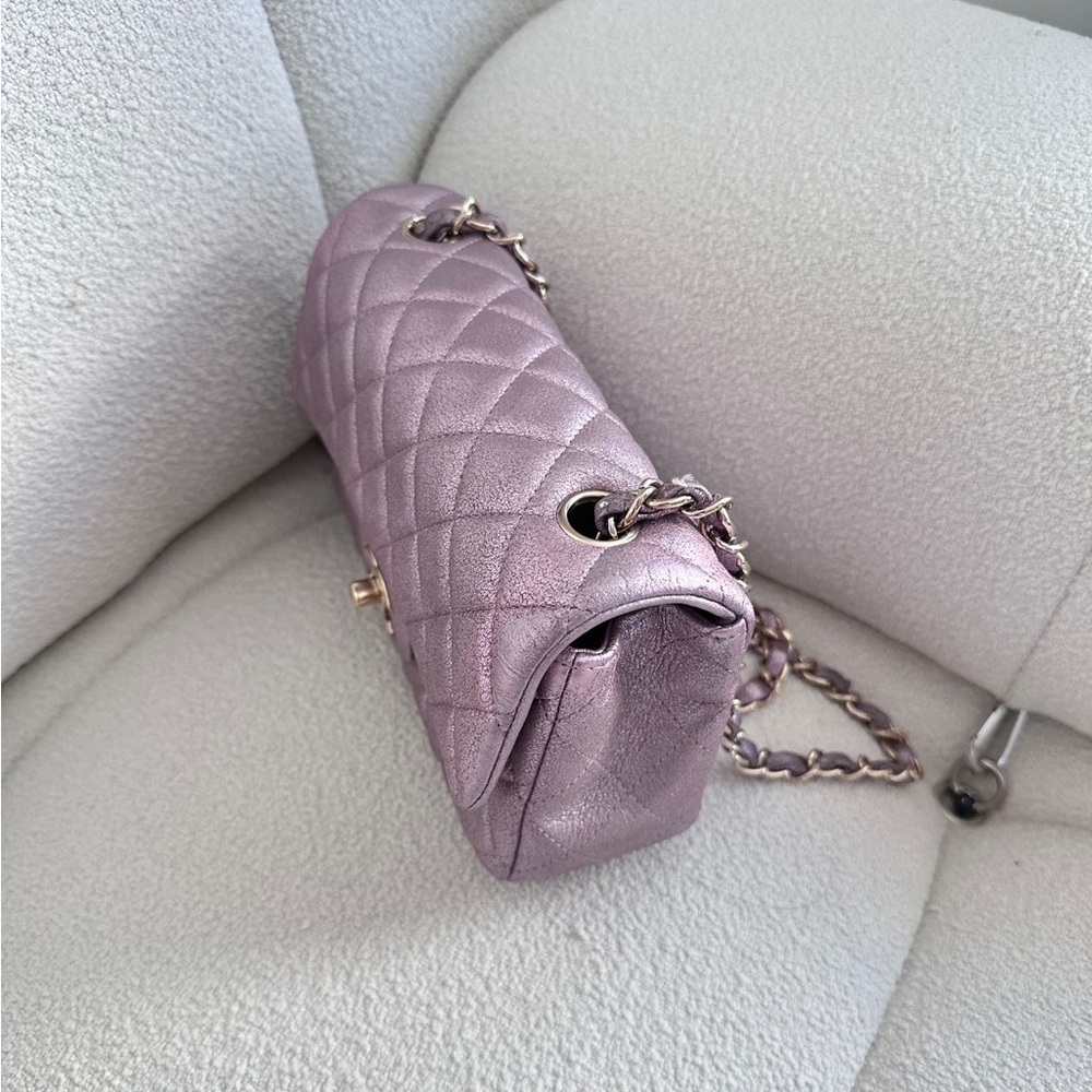 SOLD - CHANEL Iridescent Lambskin Mini Rectangular Flap Bag - Picture 3 of 7
